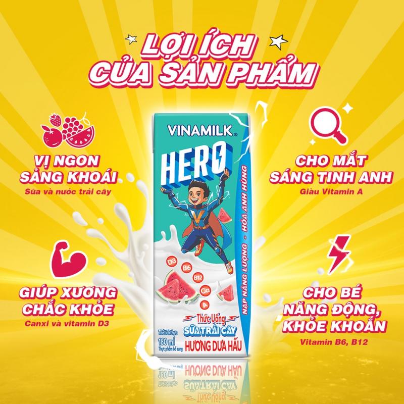 Sữa trái cây Vinamilk Hero