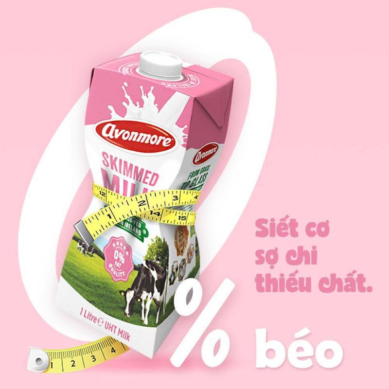 Sữa tươi tách béo tiệt trùng (không đường) Avonmore UHT Skimmed Milk