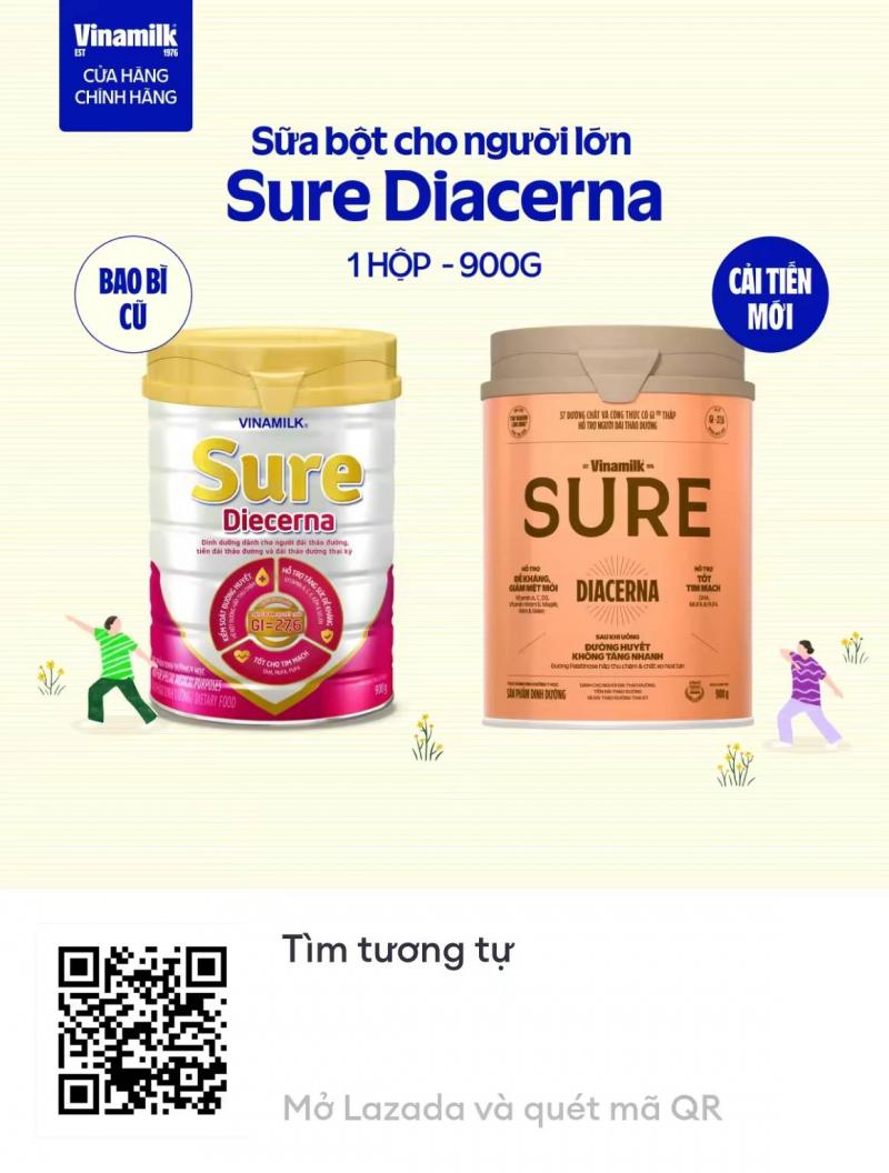 Sữa Vinamilk Sure Diecerna