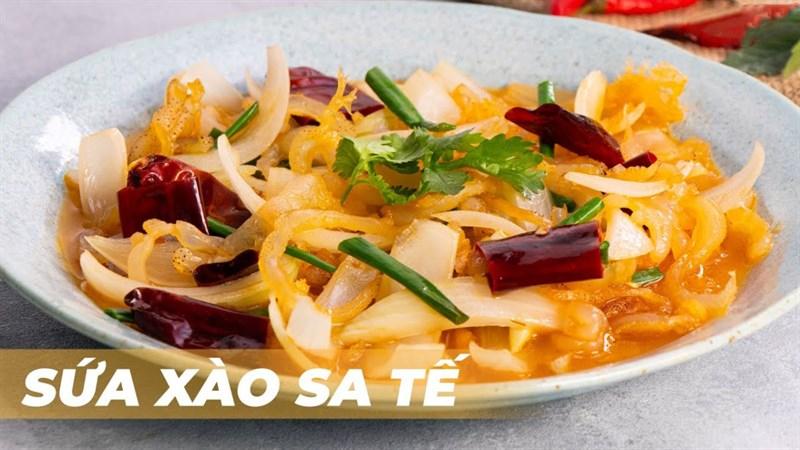 Sứa xào sa tế