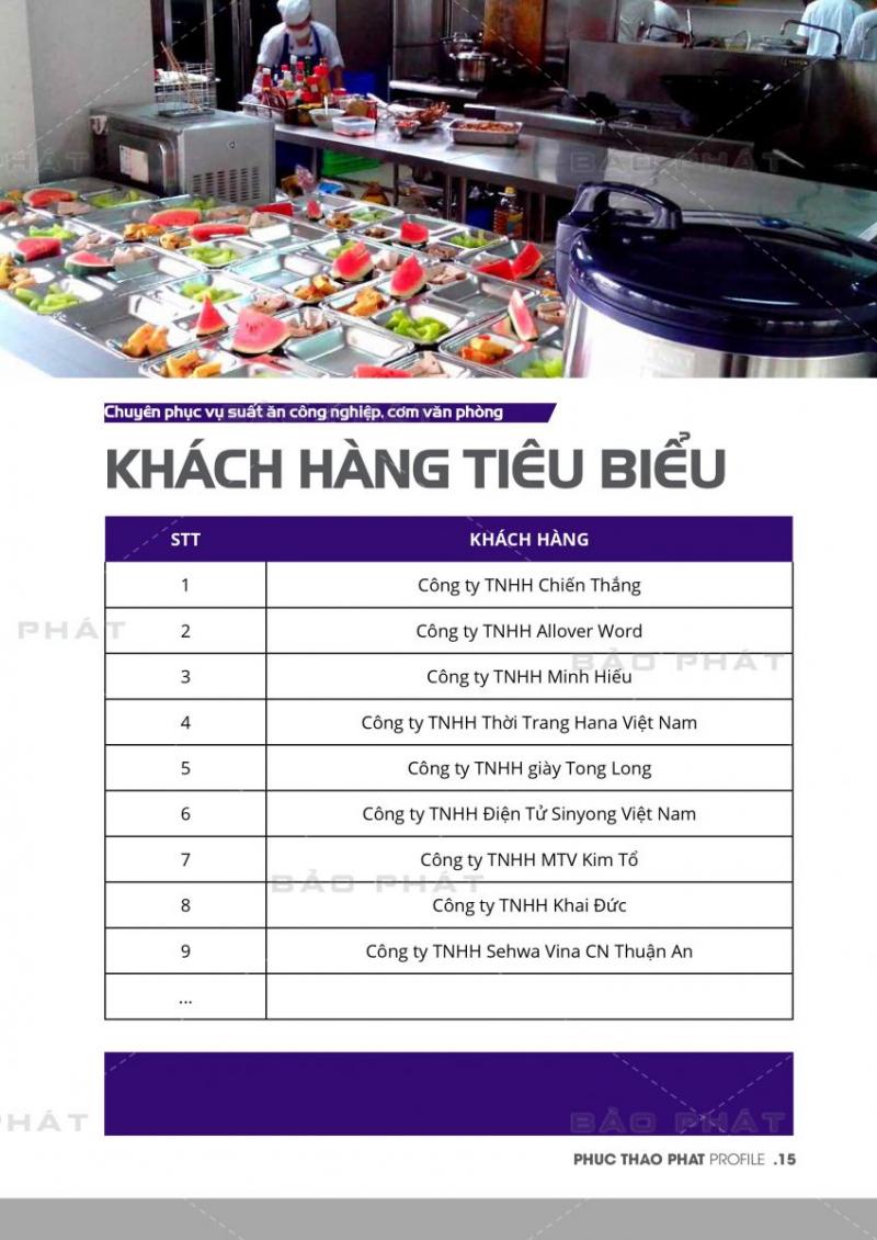 Suất ăn công nghiệp PHÚC THẢO PHÁT