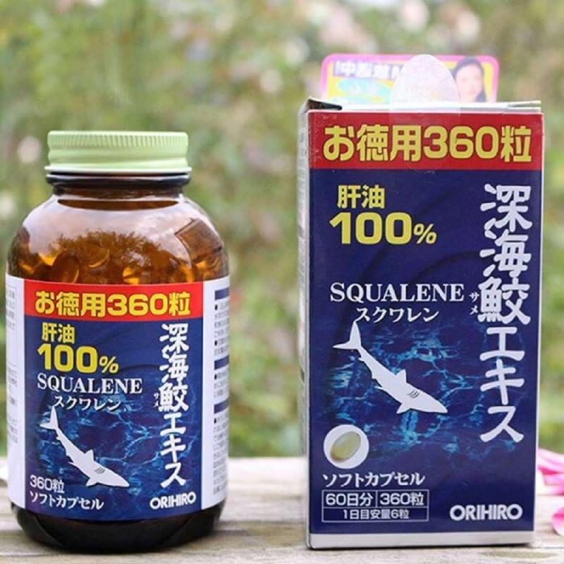 Hỗ trợ xương khớp Sụn Vi Cá Squalene Orihiro 180 Viên Của Nhật