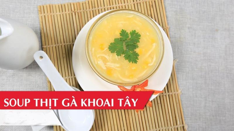 Súp khoai tây thịt gà