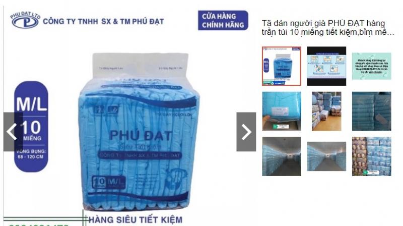 Tã dán người lớn Phú Đạt