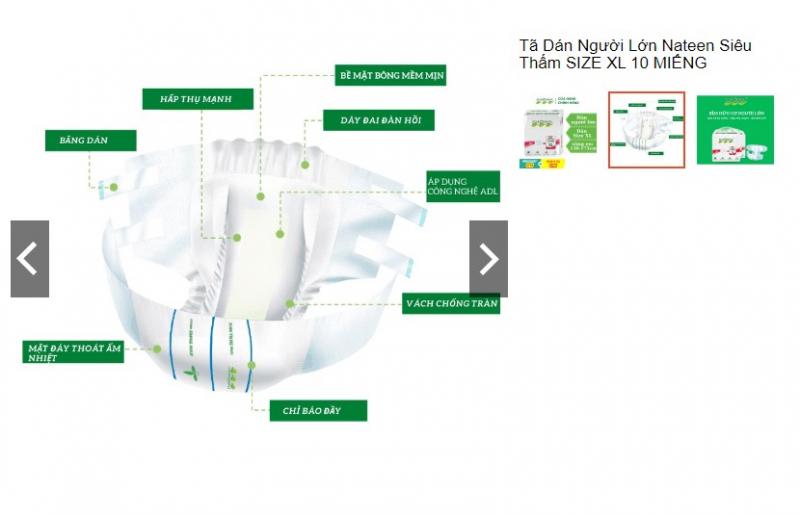 Tã dán người lớn Nateen