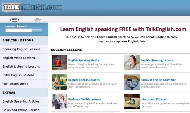 Webiste của TalkEnglish.com