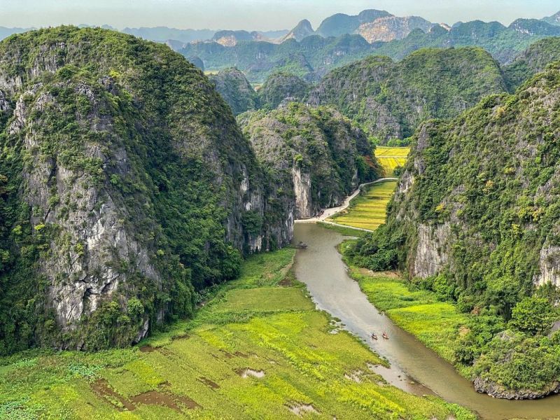 Tam Cốc - Bích Động mùa lúa chín