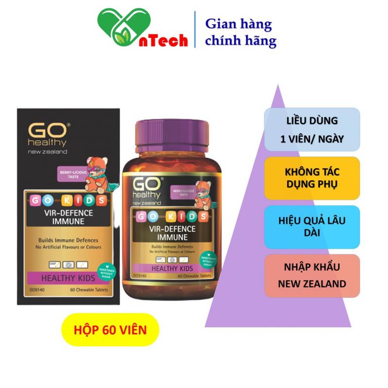 Go Healthy Vir-Defence Immune tăng cường hệ miễn dịch giúp bé phát triển toàn diện