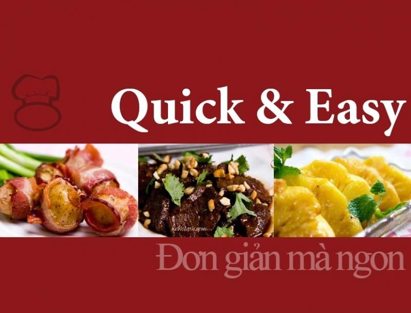 Sách nấu ăn Quick và Easy