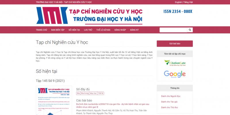 Tạp chí nghiên cứu Y học