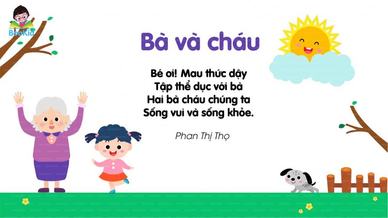 Tập thể dục với bà