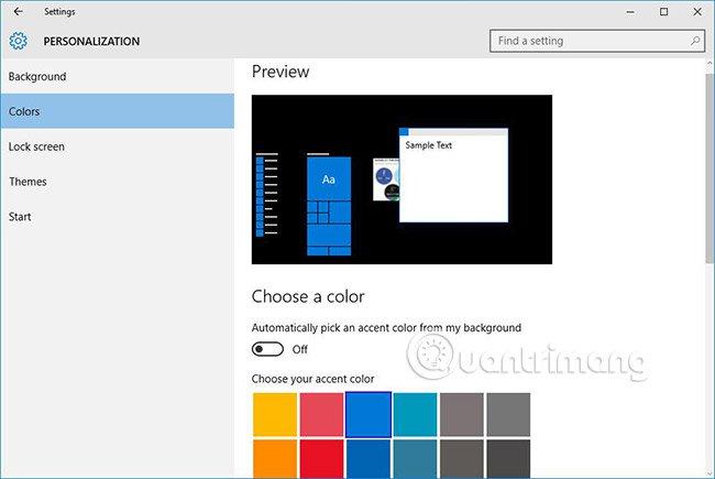 Tắt Dynamic Color Adaptation