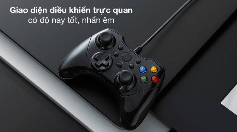 Tay cầm chơi game có dây Rapoo V600