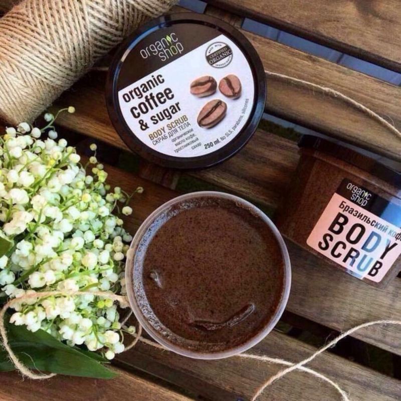 Tẩy da chết body Organic Shop Organic Coffee & Sugar Body Scrub