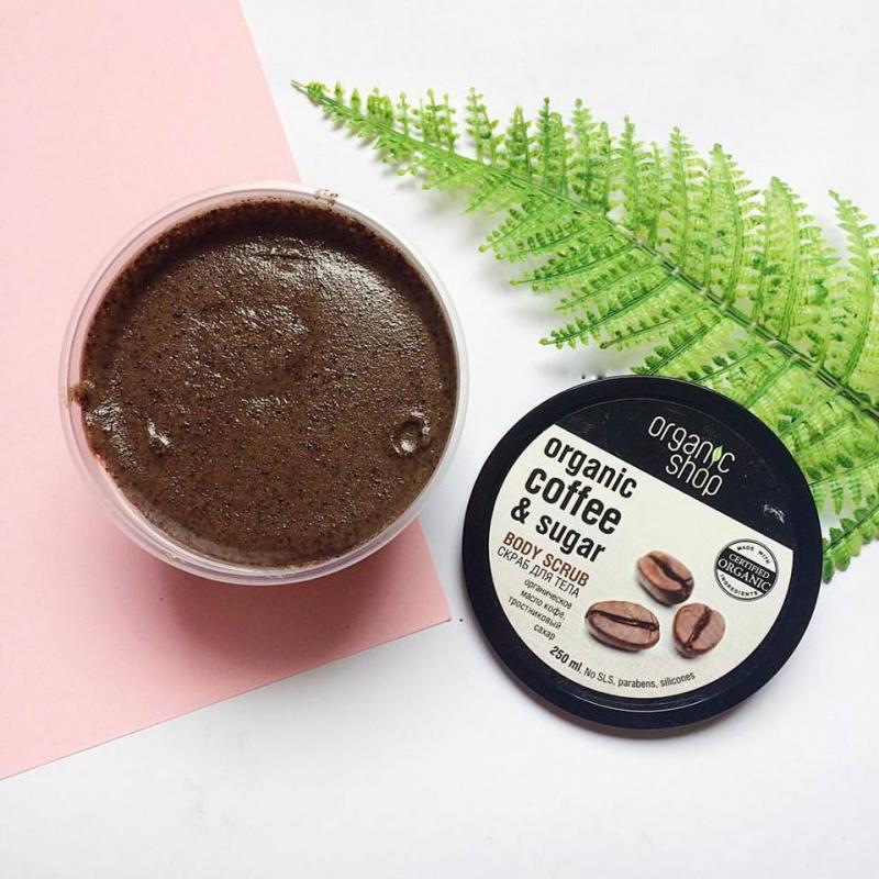 Tẩy da chết body Organic Shop Organic Coffee & Sugar Body Scrub