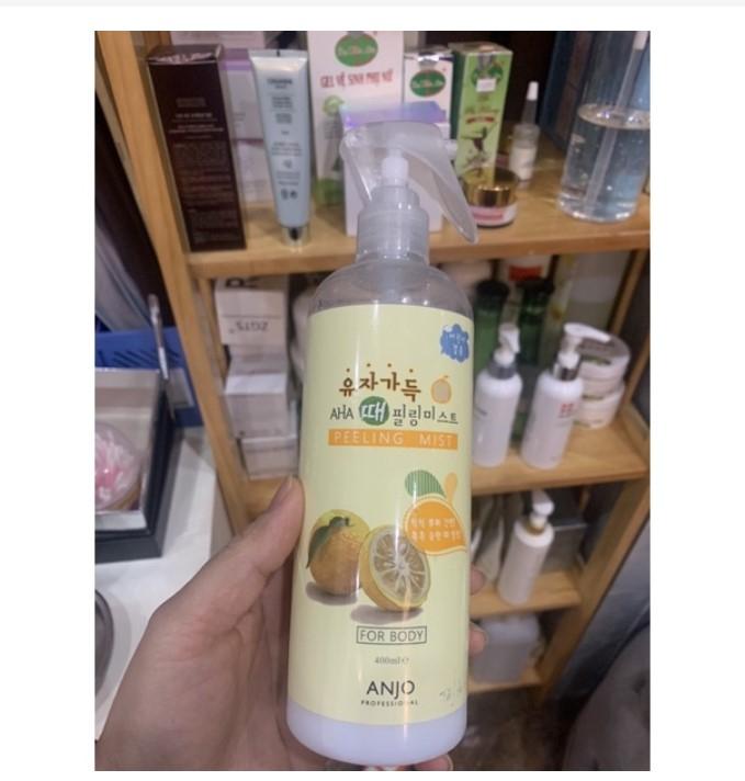 Tẩy tế bào chết toàn thân Anjo Aha Peeling Mist