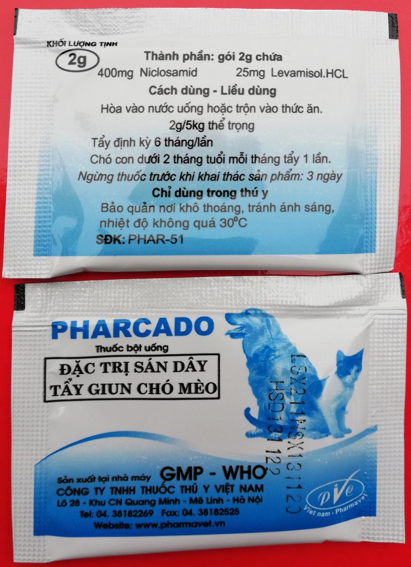 Tẩy giun Pharcado