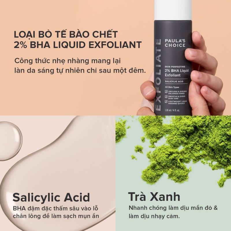 Tẩy tế bào chết cho da dầu mụn Paula's Choice Skin Perfecting 2% BHA