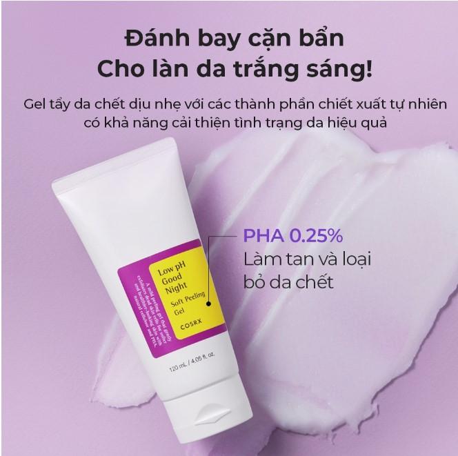 Tẩy tế bào chết Cosrx Low pH Good Night Soft Peeling Gel