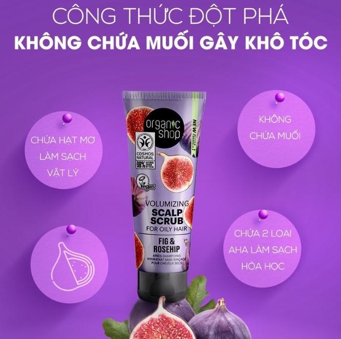 Tẩy tế bào chết da đầu  Organic Shop