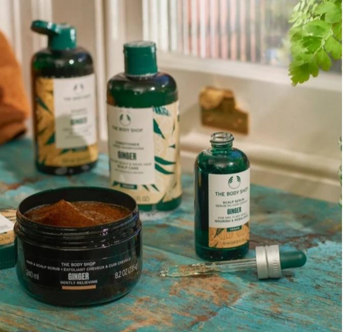 Tẩy tế bào chết da đầu The Body Shop Ginger Hair & Scalp Scrub