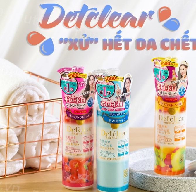 Tẩy tế bào chết Meishoku Detclear Bright & Peel - Fruits Peeling Jelly