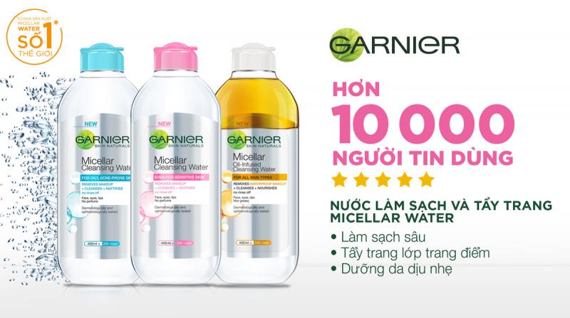 Tẩy trang Garnier Micellar Cleansing Water