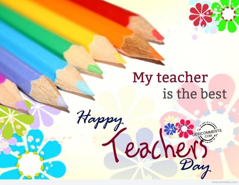 Teachers teach me, teachers help me