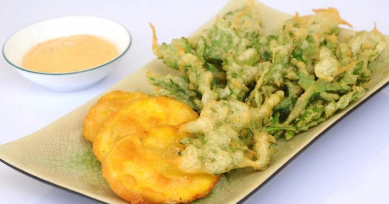 Tempura rau củ