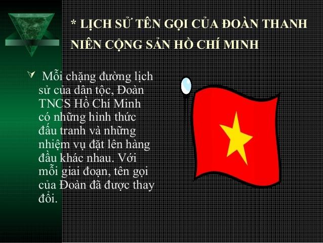 Tên gọi của Đoàn trong từng thời kì