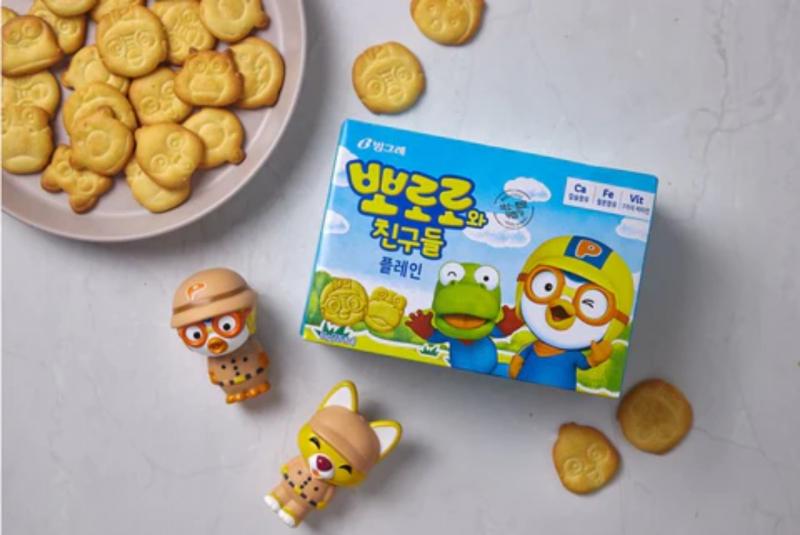 Bánh quy Pororo vị sữa Binggrae