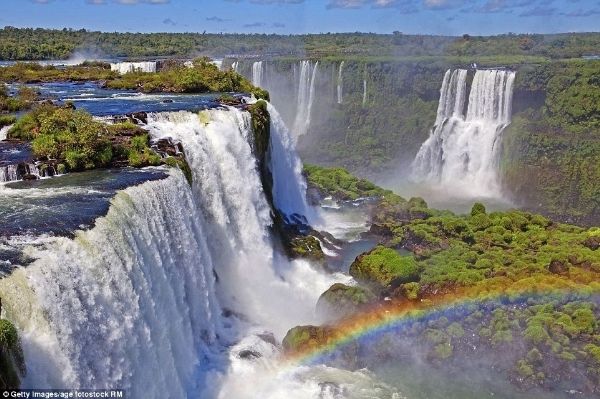 Thác Iguazu, biên giới quốc tế của Brazil và Argentina