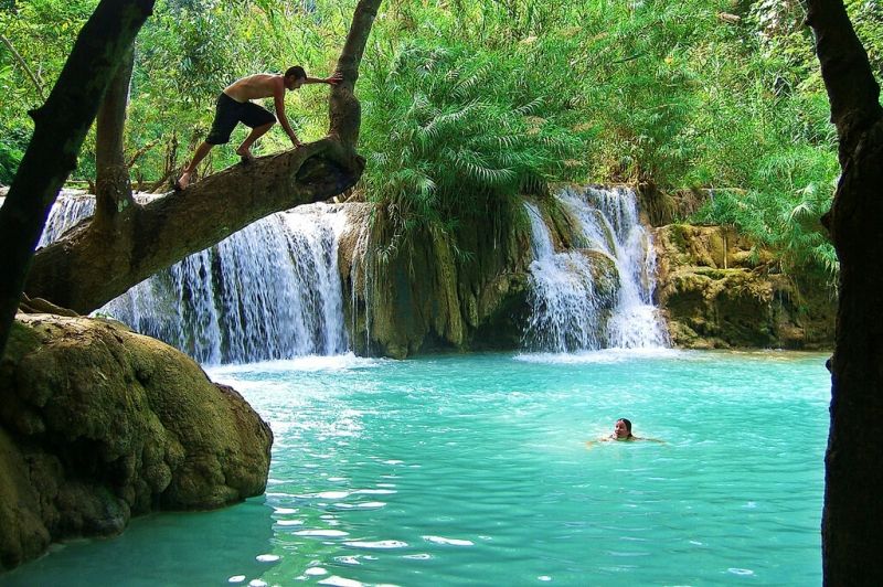 Thác Kuang Si, Luang Prabang, Lào