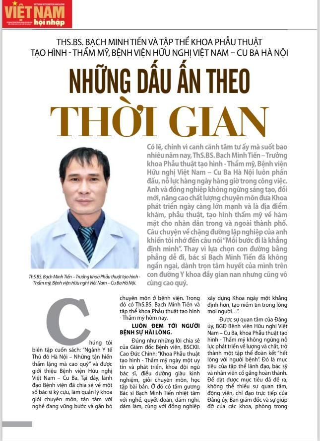 Thạc sĩ, bác sĩ Bạch Minh Tiến