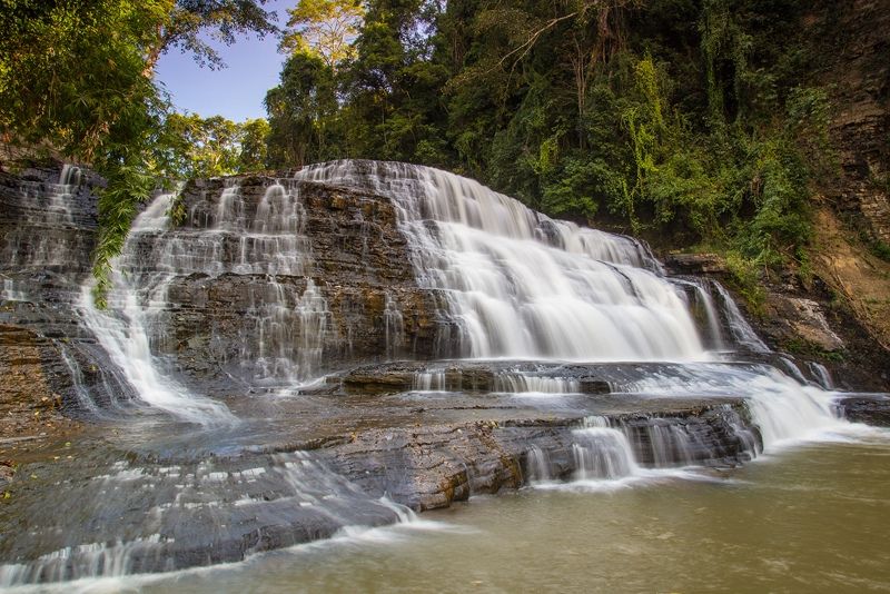 Thuy Tien Waterfall is always known by many tourists for its beautiful landscapes