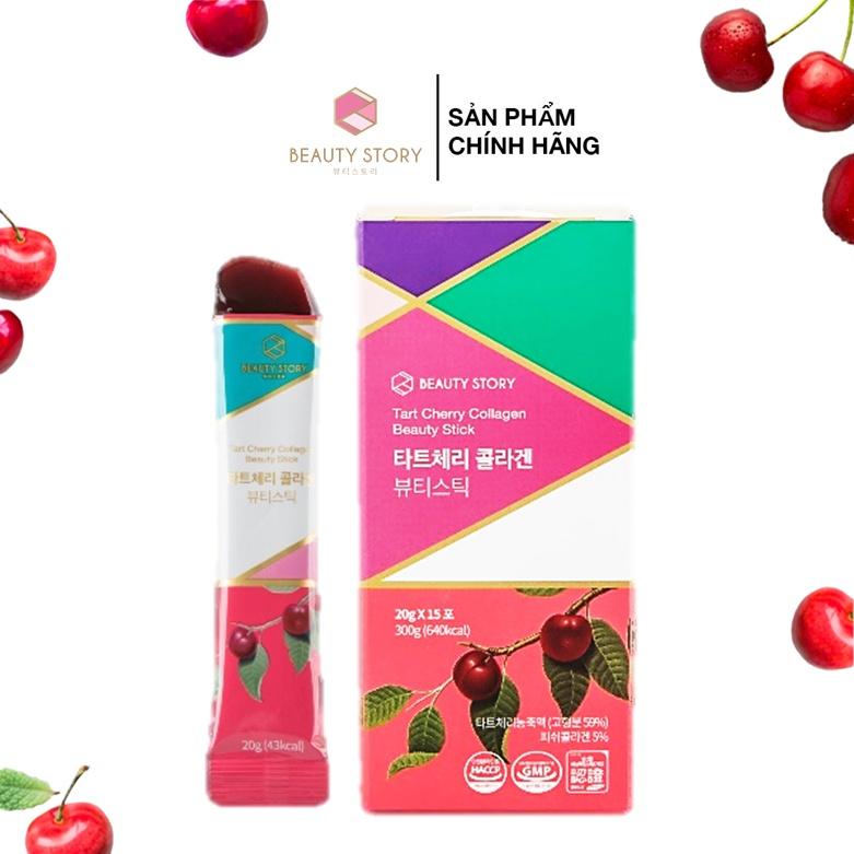 Thạch collagen Vitamin Beauty Story vị Tart Cherry