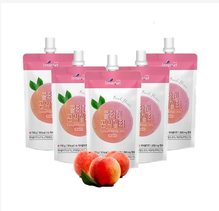 Thạch uống collagen chiết xuất từ đào InnerSet Konjac Jelly Peach