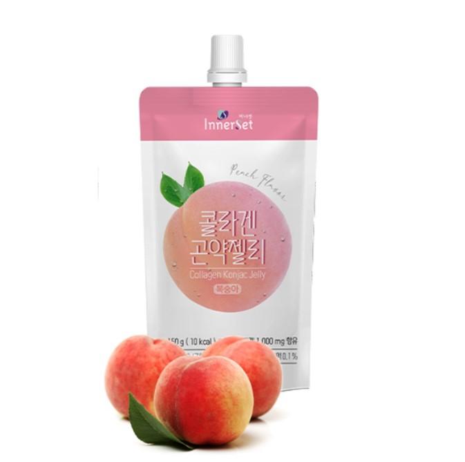 Thạch uống collagen chiết xuất từ đào InnerSet Konjac Jelly Peach