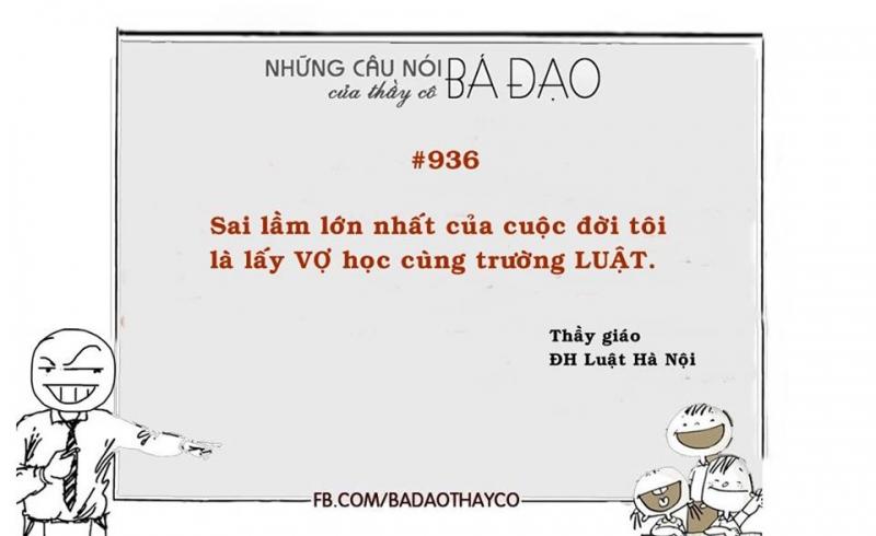 Câu nói bá đạo của thầy cô