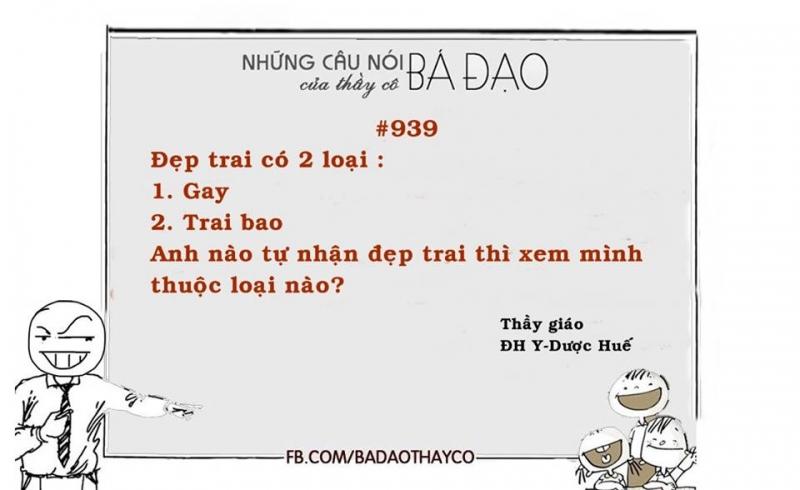 Câu nói bá đạo của thầy cô