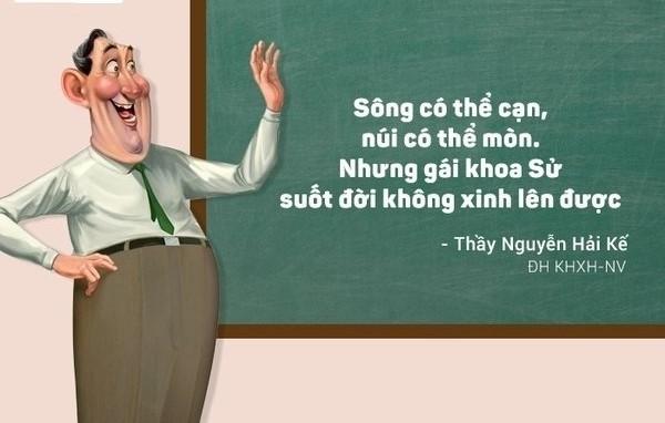 Thầy giáo khoa Sử nhận xét