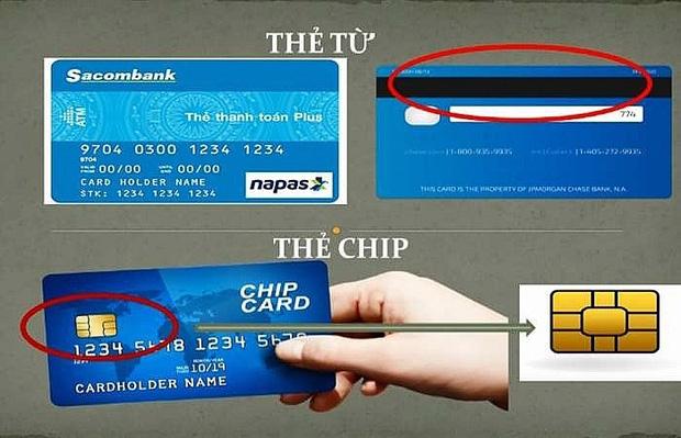 Cách phân biệt thẻ từ và thẻ gắn chip