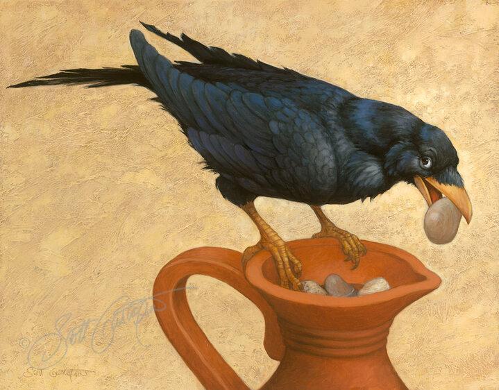 The Crow and the Pitcher (Con quạ và cái bình)