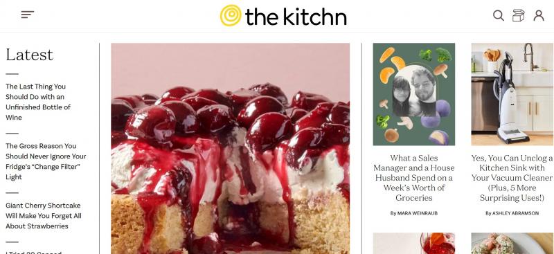 Trang web The Kitchn