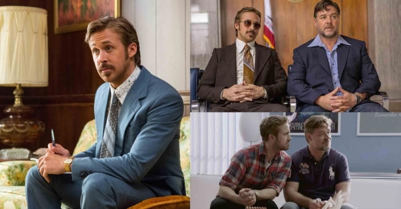 Vẻ lịch lãm nhưng đầy nguy hiểm của hai chàng trai bí ẩn Jackson Healy (Russel Crowe) và Holland March (Ryan Gosling)