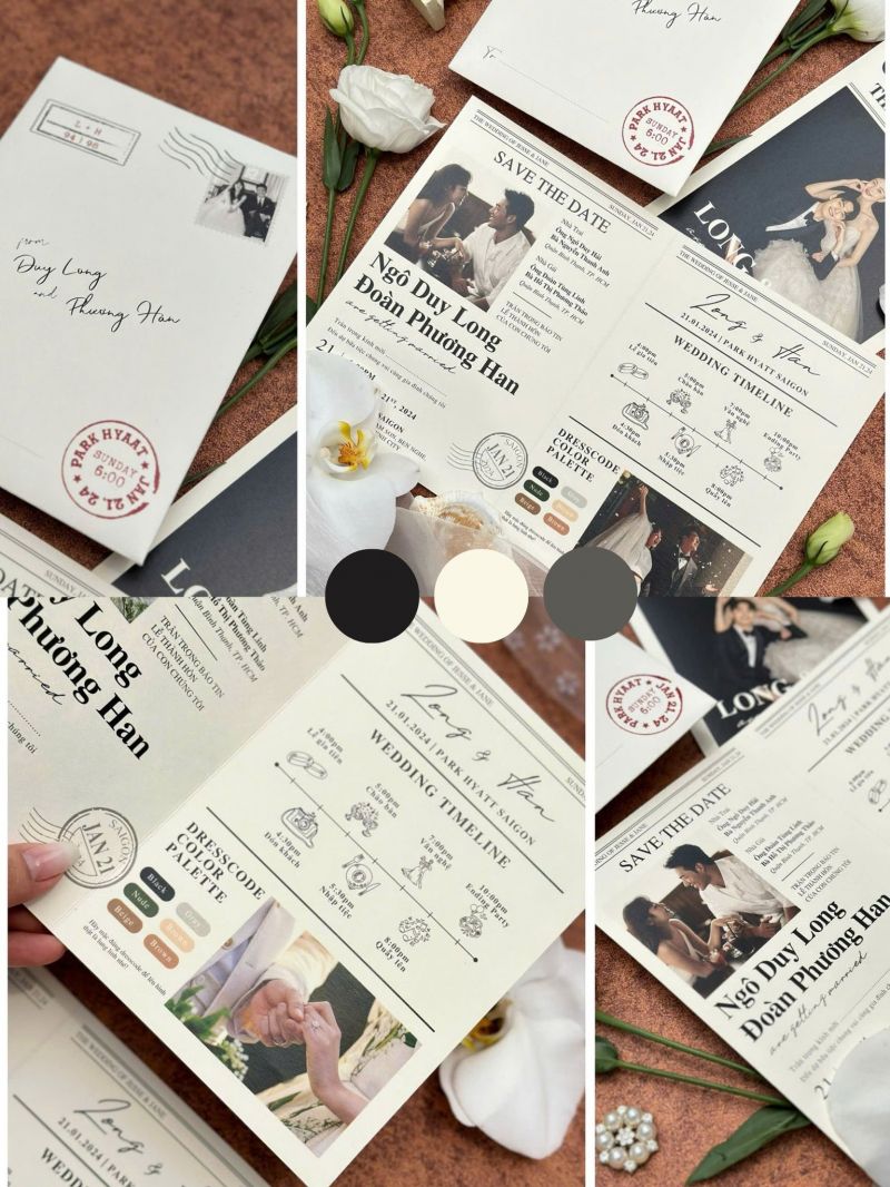 Thiệp cưới Chất