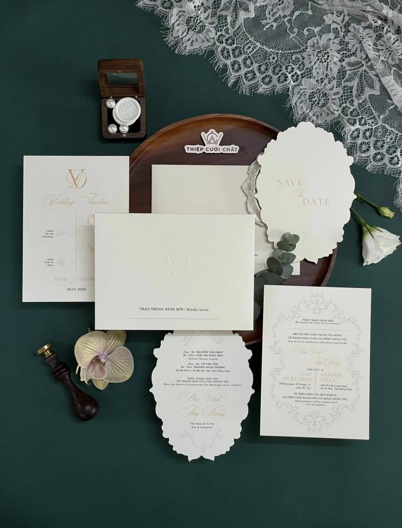 Thiệp cưới Chất