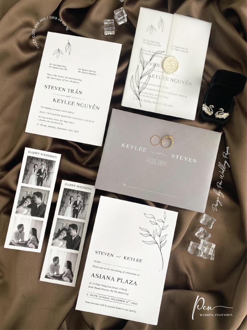 Thiệp cưới nhà PEN