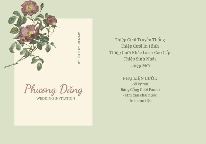 Thiệp Cưới Phương Đăng