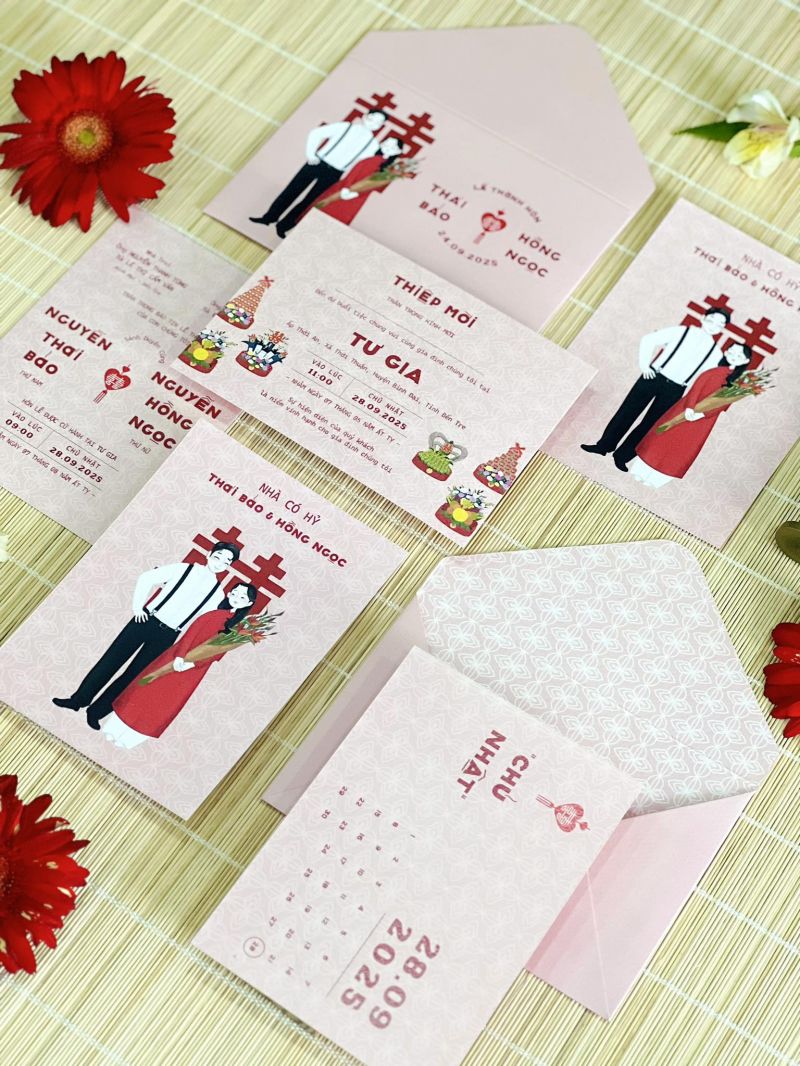 Thiệp cưới The Simple